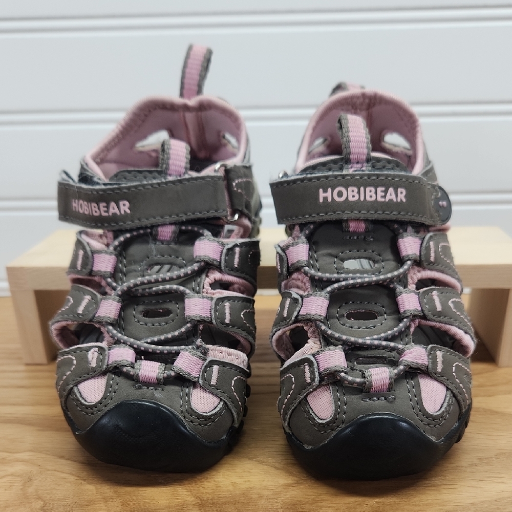 Hobibear Kids Outdoor Sandals - Pink and Gray Size EU25/US 8.5-9